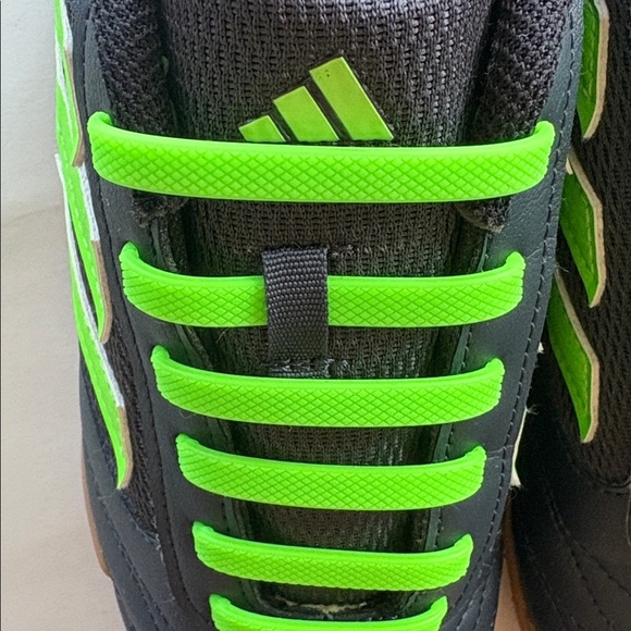Adidas Super Sala 2 indoor soccer shoes in black with lime green accents - Picture 7 of 7